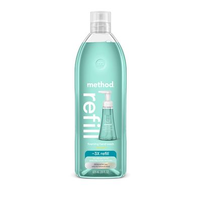 Method Foaming Hand Soap, Refill, Waterfall, 28 oz (Packaging May Vary)