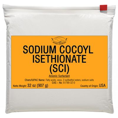 Artekas Innovation SODIUM COCOYL ISETHIONATE (SCI) Powder - Mild Foaming Surfactant for DIY Shampoo Bars, Body Wash & Cleansers Sulfate-Free, Plant-Based, Cosmetic Grade - 32 oz