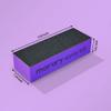 Morary 12-Pack Nail Buffers for Acrylic Nails, 60/60/100 Grit, 3 Sided (Purple Black) view 2