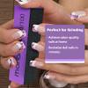 Morary 12-Pack Nail Buffers for Acrylic Nails, 60/60/100 Grit, 3 Sided (Purple Black) view 3