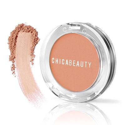 CHICA BEAUTY Blush Powder Makeup for Cheeks Glow, Long Lasting Skin Perfecting, Minimizes Pores, Lightweight Natural Looking Color Paraben, Phthalate and Sulfate Free, All Skin Types - Peach Daiquiri