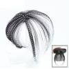 Drasawee 3D Air Bangs Mini Fringe Hairpiece Straight Clip in Bangs Real Human Hair Topper for Women Machine Made Natureal Color view 3