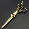 5.5 inch Hair Cutting Scissors Kit Gold Dragon Handle for Cutting Hair Professional Salon Barber Shears Kit Texturizing Blending Hairdressing Shears for Men or Women view 3