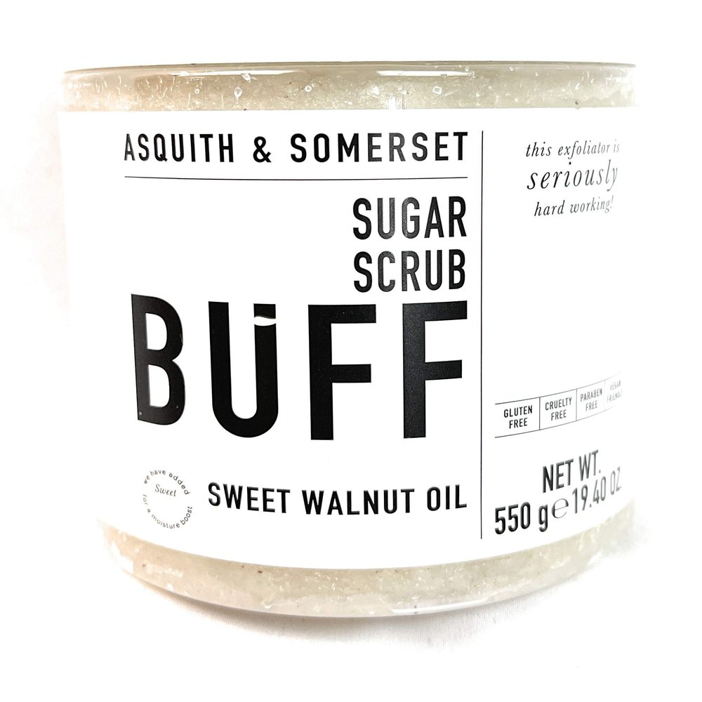 Asquith & Somerset BUFF Sugar Body Scrub with Walnut Oil 19.4 OZ