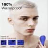 NgraCoola CLIE Facial Cleansing Brush, Waterproof and Rechargeable Face Scrub Brush for Men & Women, Cleansing, Exfoliating and Massaging, Electric Face Scrubber - Blue view 2