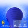 NgraCoola CLIE Facial Cleansing Brush, Waterproof and Rechargeable Face Scrub Brush for Men & Women, Cleansing, Exfoliating and Massaging, Electric Face Scrubber - Blue view 4