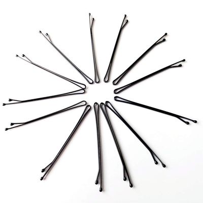 100Pcs Black Bobby Pins Black Barrette Hairstyle Tools Accessories (Black thin)