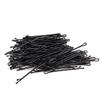 100Pcs Black Bobby Pins Black Barrette Hairstyle Tools Accessories (Black thin) view 3
