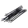 100Pcs Black Bobby Pins Black Barrette Hairstyle Tools Accessories (Black thin) view 4