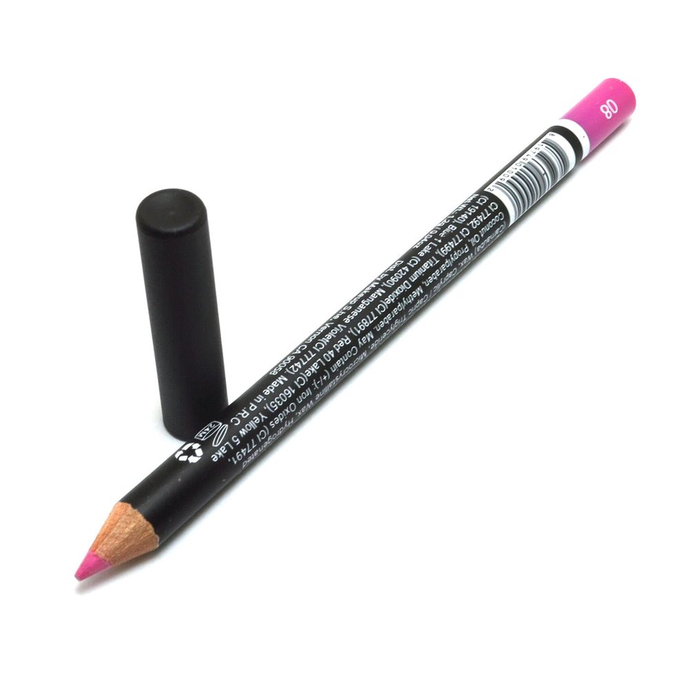 She Makeup Pick 1 Color Water Proof Eye & Lip Liner Pencil Eyeliner Lipliner 0.04 oz / 1.2g + Zipper Bag (WP08 : HOT PINK)