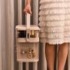 Anncus Fashion Rotating Makeup Storage Organizer Box Jewelry Treasure Chest Lipsticks Organizer Acrylic Box Cosmetics Space Saving Box - (Color: White) view 3