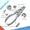 AAProTools Double Action Mycotic Nail Cutter Nipper Trimmer 6-in Professional Stainless Steel (3Pcs). with Black Leather Pouch view 2