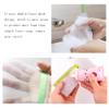 40PCS Exfoliating Soap Mesh Saver Pouch Bag and 3 PCS Transparent Hook and 5 PCS Transparent Spring Cord Plastic Lock for Shower Face Washing,Easy to Bubble and Store Small Soap view 4