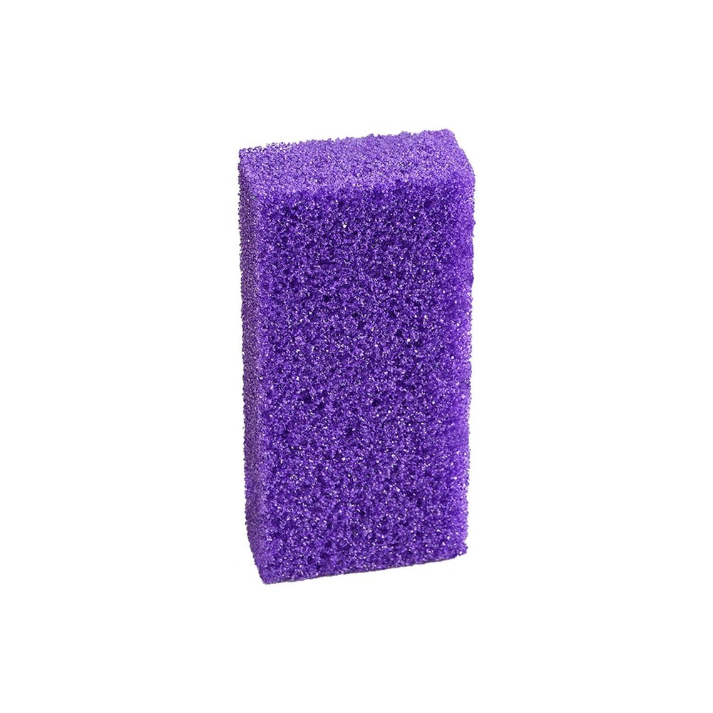 Foot Pumice Stone For Feet 2 in 1 Double Sided Hard Skin Callus Remover and Scrubber Pedicure Exfoliating Tool for Dead Skin Multi-Color (Purple)