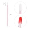 200 Pieces Lip Brush Lint Free Applicators Crystal Lipstick Disposable Applicators Lip Wands Lip Gloss Brushes - Pink view 2