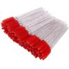 BTYMS 100 Pieces Disposable Mascara Wands Lash Spoolies Eyelash Brush Brow Spoolies Eyebrow Brush for Eyelash Extensions - Red view 1