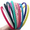 12pcs Colorful Thin Headbands for Women 6mm Light Pigtail Skinny Hairbands for Girls Hard Teeth Headbands For Kids Teens view 1