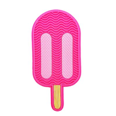 Mllkcao Silicone Makeup Brush Cleaning Pad,Makeup Brush Cleaner Mat Cosmetic Brush Cleaner Portable Travel Scrubber with Suction Cup,Large
