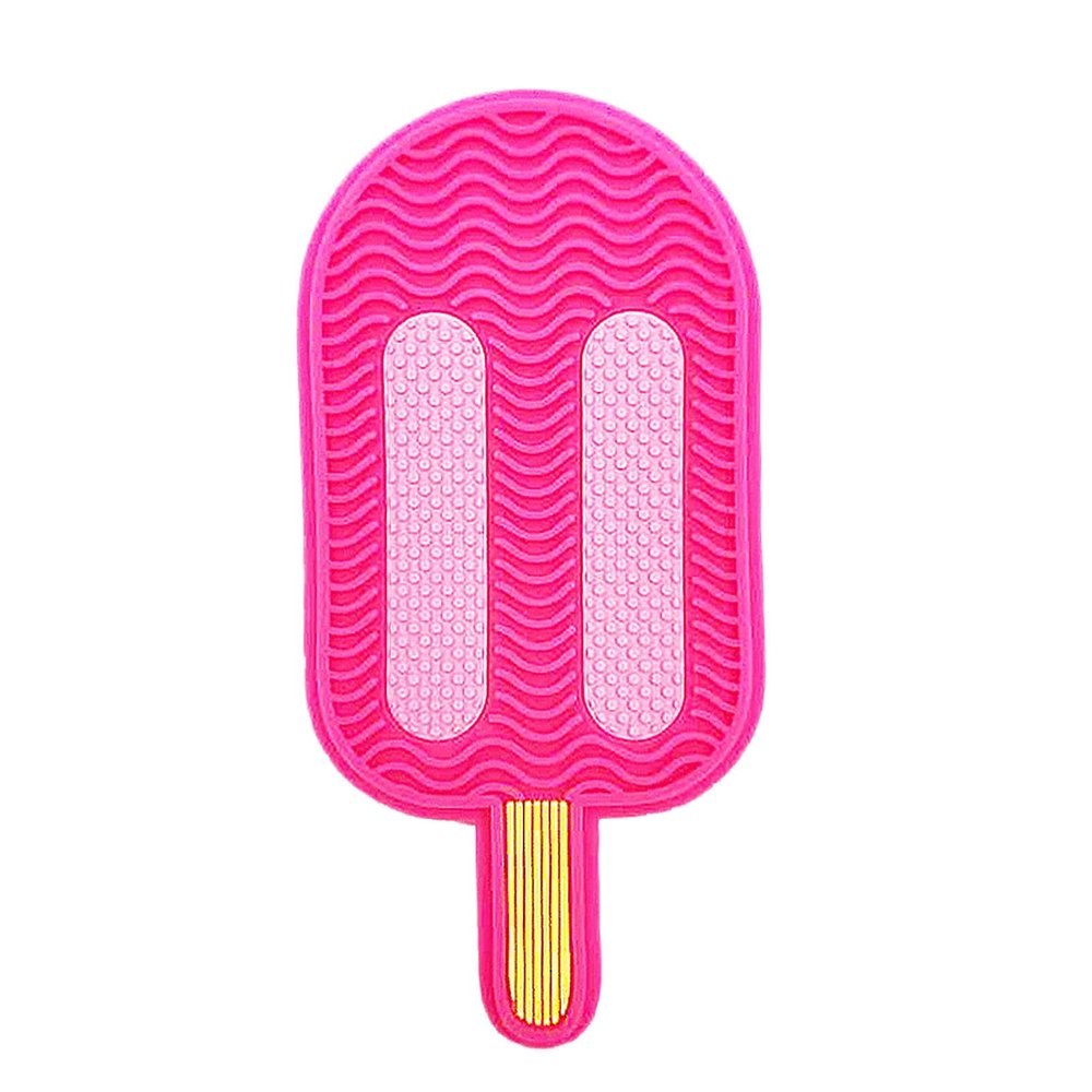 Mllkcao Silicone Makeup Brush Cleaning Pad,Makeup Brush Cleaner Mat Cosmetic Brush Cleaner Portable Travel Scrubber with Suction Cup,Large