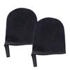 2pcs Tan Flocked Spa Gloves Applicator Brush Body view 1