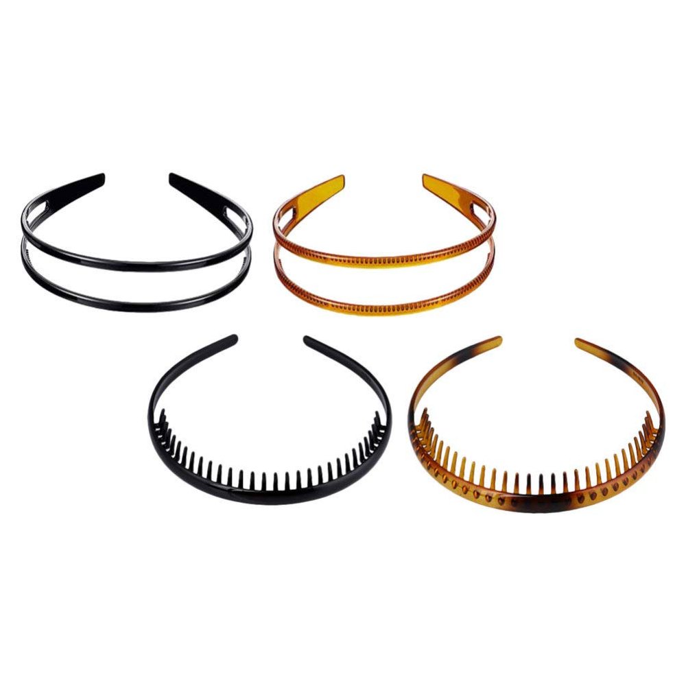 4pcs Thin Headband Shower Head Girls Headbands Tooth Mens Comb Mens Headband Scrunchies for Girls Comb for Men Bandana Halloween Hair Accessories Makeup Hair Man