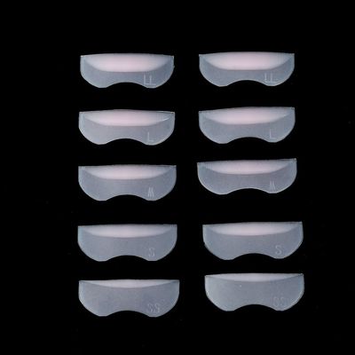 5 Pairs Lash Silicone Pads Eyelash Perming Curler Lash Pads DIY Eyelash Pads Eyealsh Perm Rods Lash Lifting 5 Different Sizes Eye lashes Patch Reusable Silicone Perming Lifting