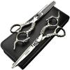 5.5 Inches Professional Hair Cutting Scissors and Thinning Scissors Set,Stainless Steel Hairdressing Scissors for Women & Men view 1