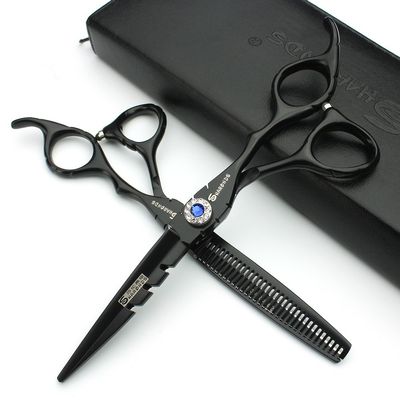 6 Inches Professional Barber Hair Cutting Scissors Set,Stainless Steel Hairdressing Scissors for Barber & Homeuse