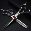5.5 Inches Professional Hair Cutting Scissors and Thinning Scissors Set,Japanese Stainless Steel Hairdressing Scissors for Women & Men view 2