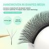 NAGARAKU W Eyelash Extension 3D Volume Premade Fan 0.07mm C curl 8mm Faux Mink Matte Black Cluster Easy Fanning yy Eye Lashes view 3