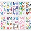 100Pcs Butterfly Wings Temporary Tattoos for Kids Adults, Colorful Butterflies Makeup Fake Tattoo for Women Girls, Waterproof Body Face Stickers Decorations, Birthday Party Favor Gifts Supplies Decor view 4