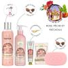 Un Air d'Antan Spa Gifts for Women - Gift Basket with Hand Cream, Rose Scented - 4 Products in Tall Tin view 2
