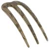 Camila Paris CP3168 French Twist Stick Clip Pins, Black Lace, Wavy Hair Pin 3-Prong Hair Fork for Girls Spiral Updo Chignon Bun Holder, Flexible Styling Hair Accessories for Women, Handmade in France view 1