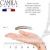 Camila Paris CP3168 French Twist Stick Clip Pins, Black Lace, Wavy Hair Pin 3-Prong Hair Fork for Girls Spiral Updo Chignon Bun Holder, Flexible Styling Hair Accessories for Women, Handmade in France view 3