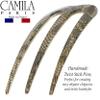 Camila Paris CP3168 French Twist Stick Clip Pins, Black Lace, Wavy Hair Pin 3-Prong Hair Fork for Girls Spiral Updo Chignon Bun Holder, Flexible Styling Hair Accessories for Women, Handmade in France view 4