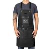 Stylecraft Heavy Weight Waterproof Professional Barber-Salon Apron Cross Back Strap and Pockets (Black) view 1