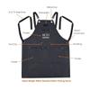 Stylecraft Heavy Weight Waterproof Professional Barber-Salon Apron Cross Back Strap and Pockets (Black) view 2