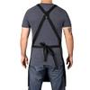 Stylecraft Heavy Weight Waterproof Professional Barber-Salon Apron Cross Back Strap and Pockets (Black) view 3