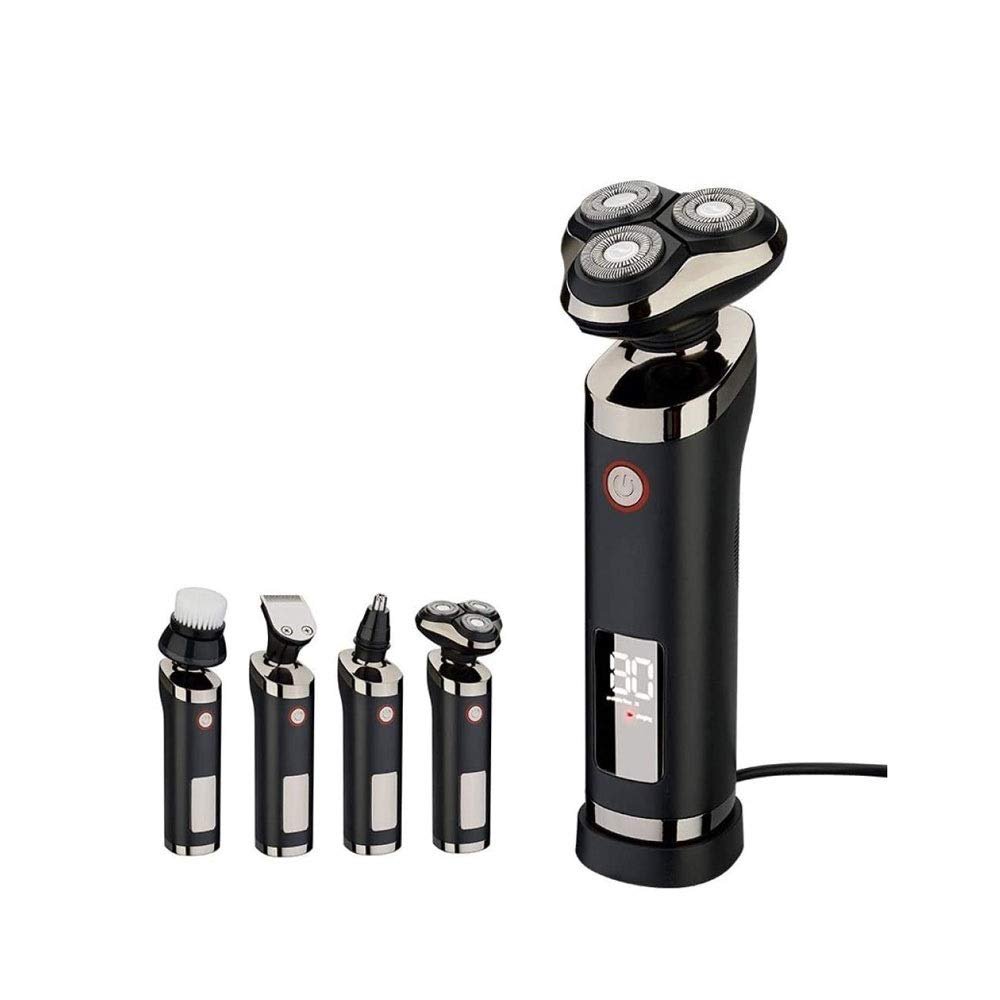 XIXIDIAN Hair Clippers for Men Electric ShaversWaterproof 4 in 1 Piece Razor Set Rechargeable Wet/Dry Electric Shaver with Charging Seat
