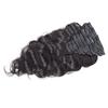 Real Remy Thick Body Wave Clip in Virgin Human Hair Extension Natural Black Double Wefts for African American Black Women Color #2#4 (8inch 100g, Natural Color) view 2