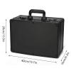 FLYHERO Barber Carrying Case Barber Case, Stylist Tool Box rofessional Salon Hair Cutting Grooming Kit Storage Organizer for Clippers, Scissors, Barber Supplies (Black) view 2