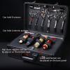 FLYHERO Barber Carrying Case Barber Case, Stylist Tool Box rofessional Salon Hair Cutting Grooming Kit Storage Organizer for Clippers, Scissors, Barber Supplies (Black) view 4