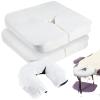 200 Pieces Disposable Face Cradle Covers Massage Headrest Covers for Massage Tables and Massage Chairs Beauty Spa Salon Bed, 11.8 x 15.7 Inches (White) view 1