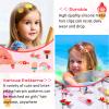 48 Pcs Candy Hair Clips Cute Candy Hair Accessories for Girls 4-6 Non-slip Silicone Clay Barrettes Desert Ice Cream Fruit Rainbow Cupcake Pins view 3