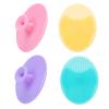 4 Pack Face Scrubber,JEXCULL Soft Silicone Facial Cleansing Brush Face Exfoliator Blackhead Acne Pore Pad Cradle Cap Face Wash Brush for Deep Cleaning Skin Care(Multicolor A) view 1
