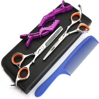 5.5 Inches Professional Hair Scissors Set,stainless steel Hairdressing Shears for barber & Home Use
