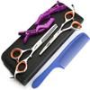 5.5 Inches Professional Hair Scissors Set,stainless steel Hairdressing Shears for barber & Home Use view 1