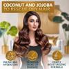 Coconut Shampoo and Conditioner Set - Sulfate Free and Paraben Free Intense Moisturizing Treatment with Jojoba - For Hydrating Your Scalp and Restoring Dry and Damaged Hair view 2