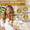 Coconut Shampoo and Conditioner Set - Sulfate Free and Paraben Free Intense Moisturizing Treatment with Jojoba - For Hydrating Your Scalp and Restoring Dry and Damaged Hair view 3