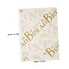 DOITOOL 100sheets Greaseproof Snack Paper Oil Absorbing Craft Paper for Burgers Sandwiches Snacks for Wrapping Vintage Style Plate Liners view 2